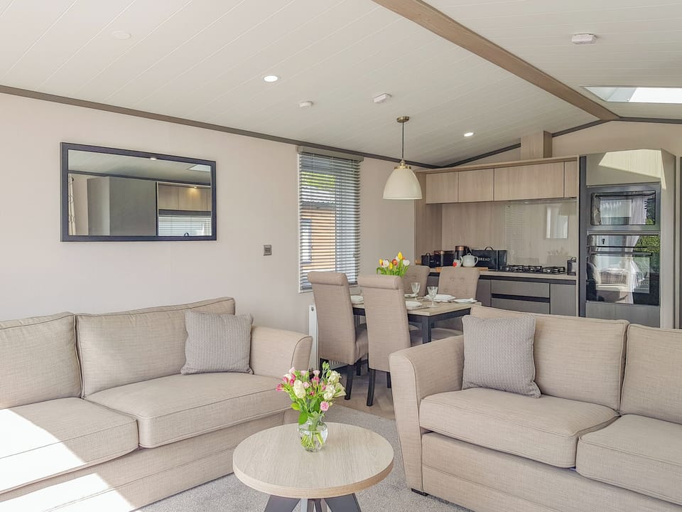 Open plan living space | Ben Vorlich Lodge, St Fillans