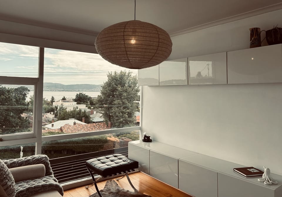 Under light cabinets provide night time movement throughout the apartment