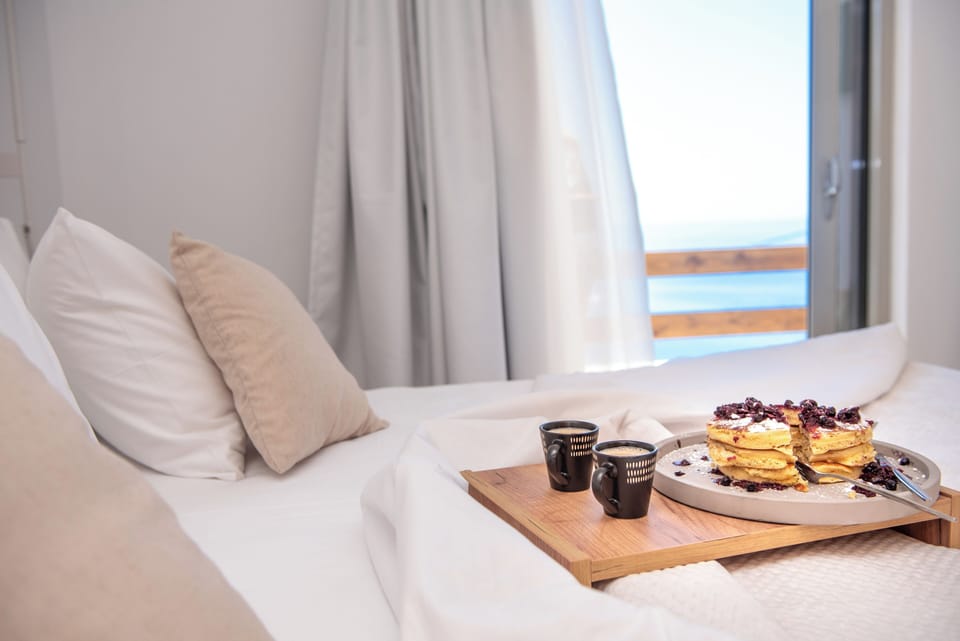 Rest easy in our queen-size bed, surrounded by modern comforts.
