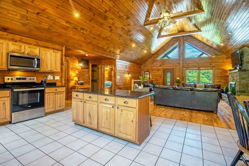 Additional seating for 3 at kitchen island