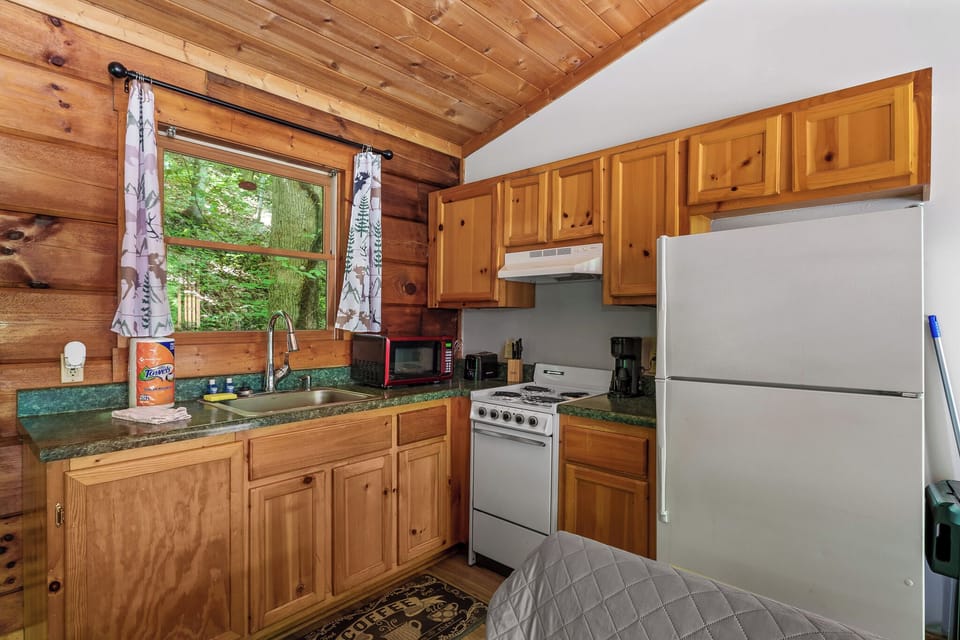 Cook like home – full kitchen with everything you need for morning coffee or mountain meals.
