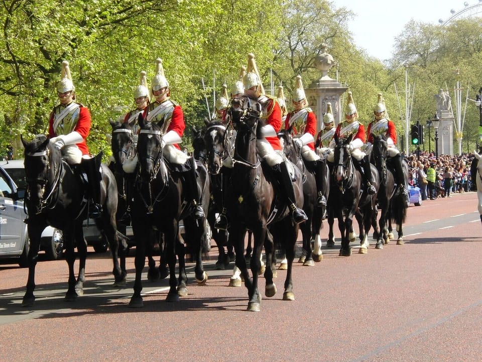 Buckingham Palace is a short walk from the apartment
