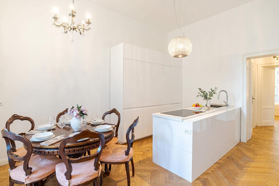 Kitchen and dining area