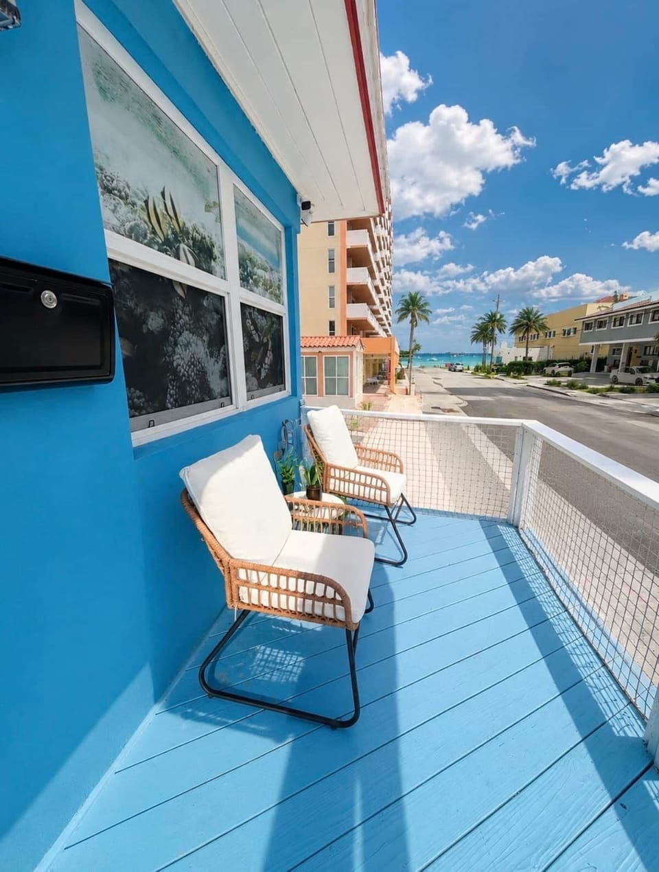Enjoy morning coffee, ocean air, and sunset conversations from your private deck. A peaceful outdoor space just moments from the beach.
