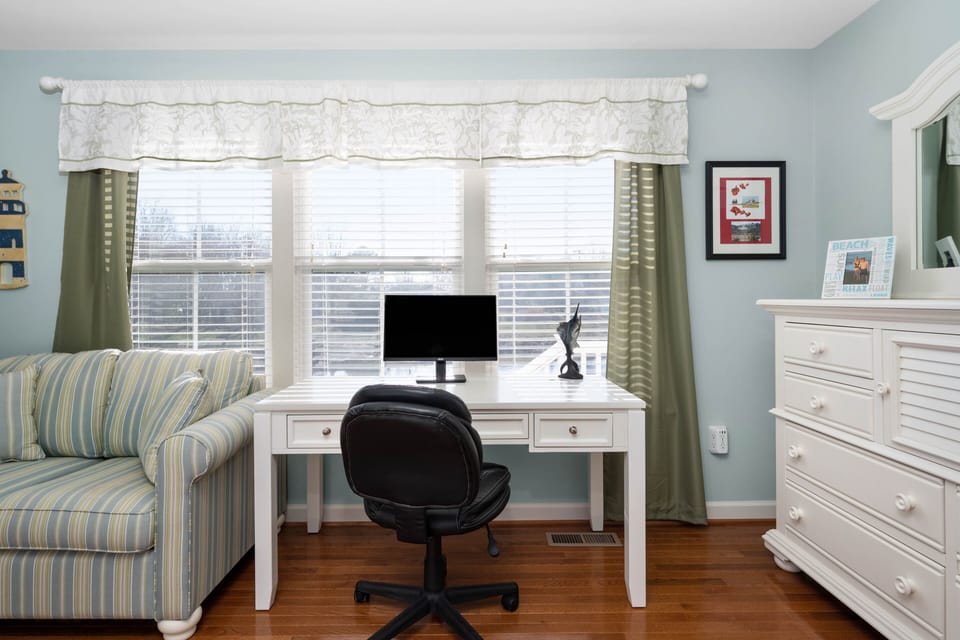 Or unplug and enjoy the pond views.
