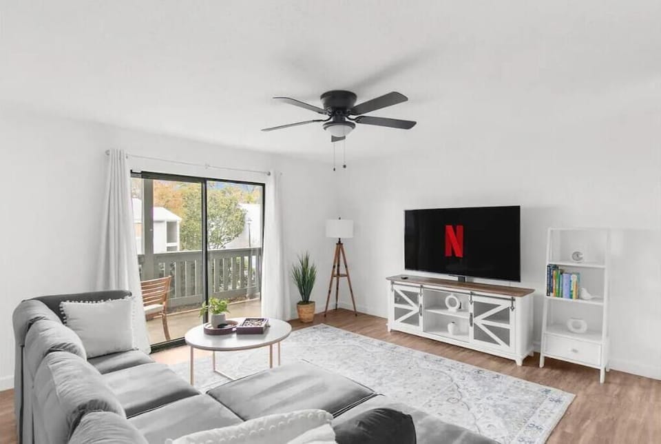 Enjoy HD streaming entertainment with plenty of seating and 65 in smart Roku TV