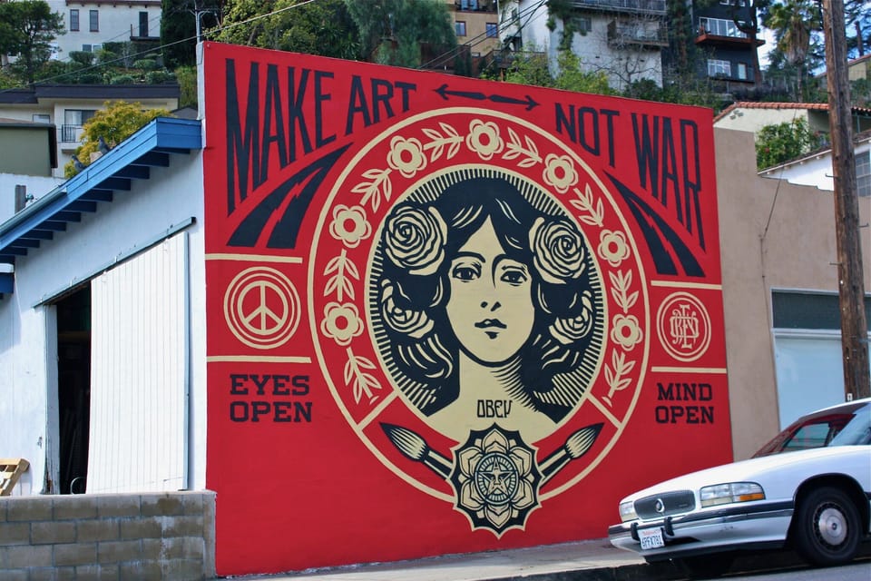 Los Feliz - Local Artist, Mural: Shepard Fairey