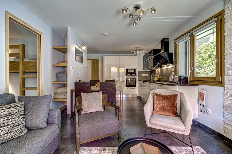 Both bedrooms accessed off living area 