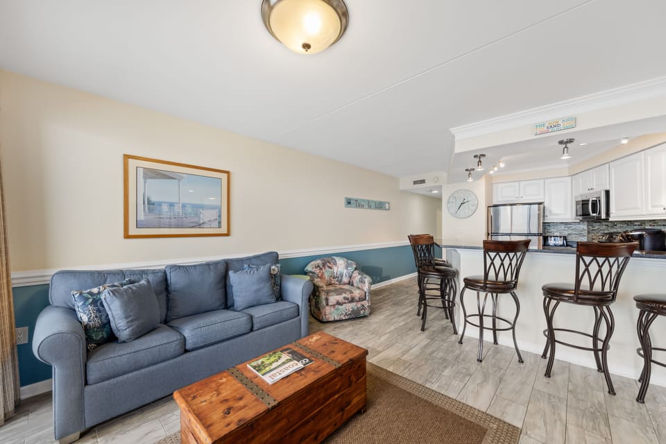 Family time is all the time in this lovely living space.