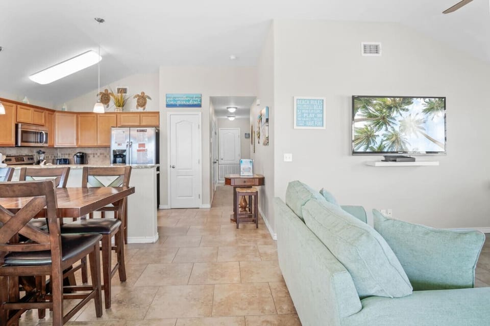 Main floor – living room and kitchen.