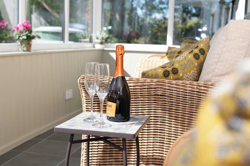 Enjoy a leisurely glass whilst admiring the view