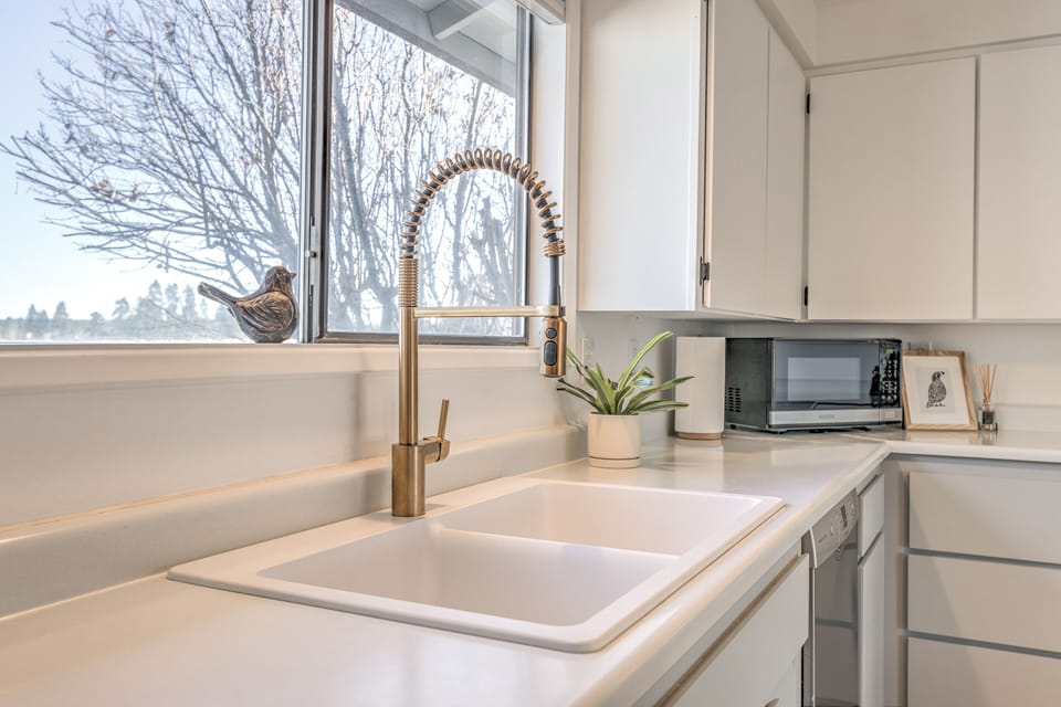 If you have to do the dishes- this is the spot!  Enjoy the view!