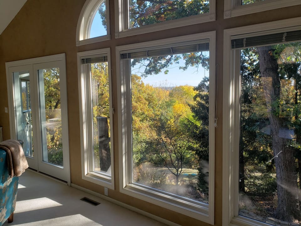 gorgeous hilltop views from upper level living room