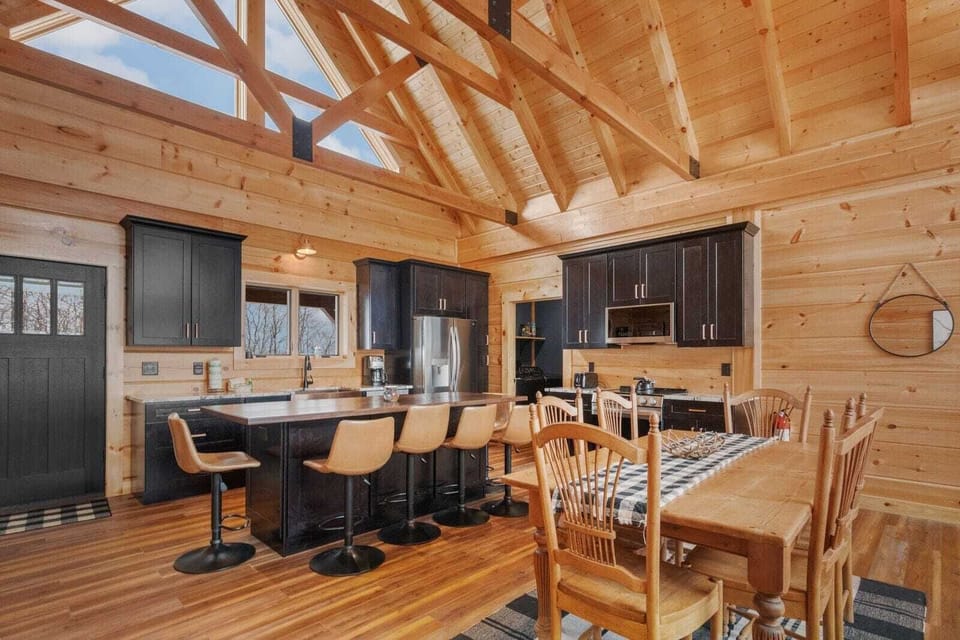 Dining Table and Island Seating for a Full House