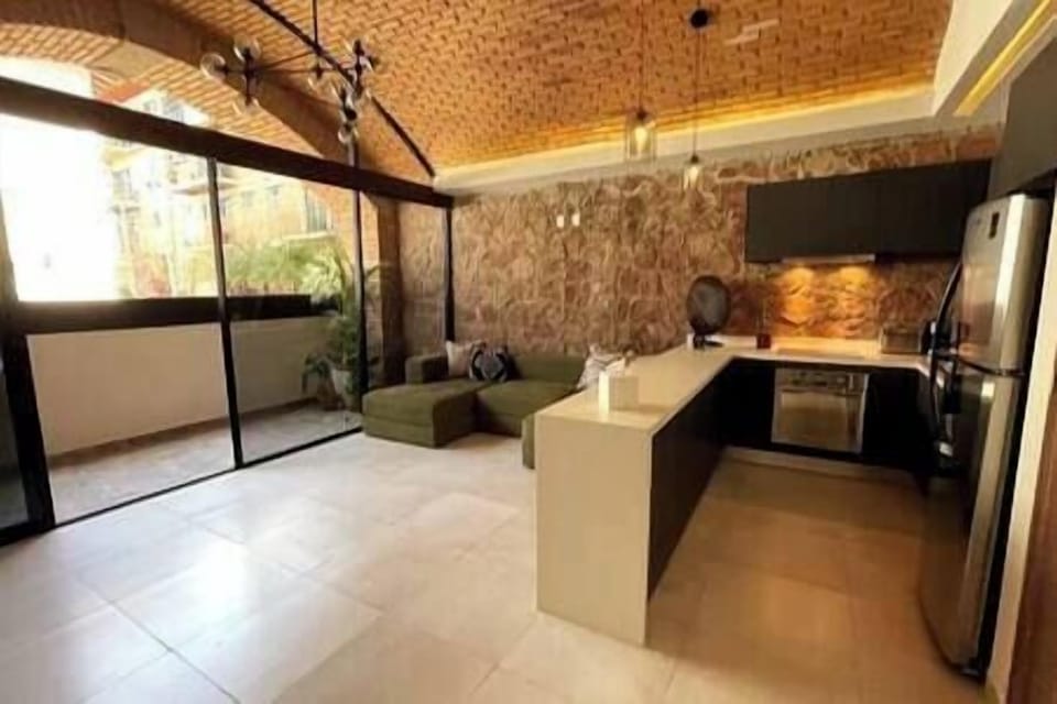 Living Space with view onto Terrace