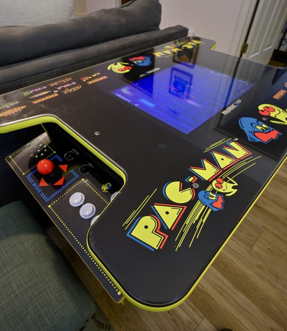 PAC-MAN arcade cocktail table for hours of fun!