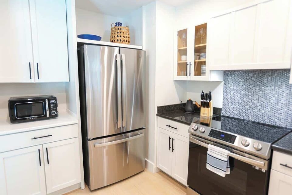 Fully equipped kitchen in our vacation rental home in Largo, Florida.