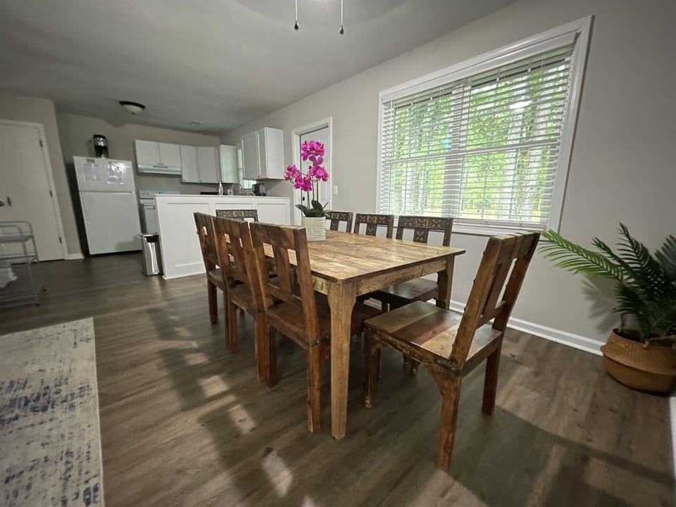 Large 8 person dining table
