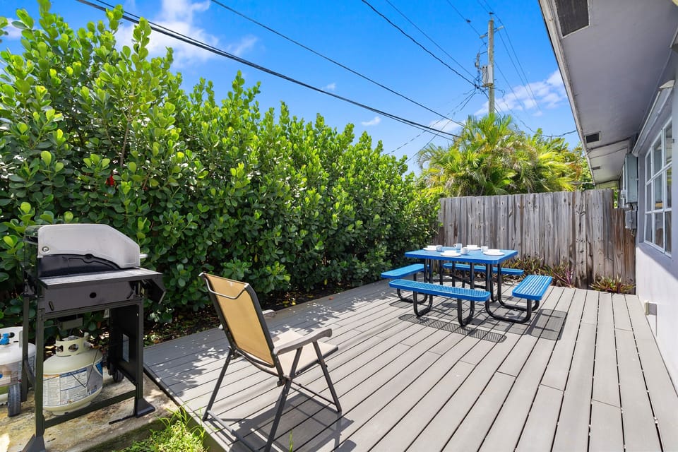 Private Patio with a grill for your enjoyment! 