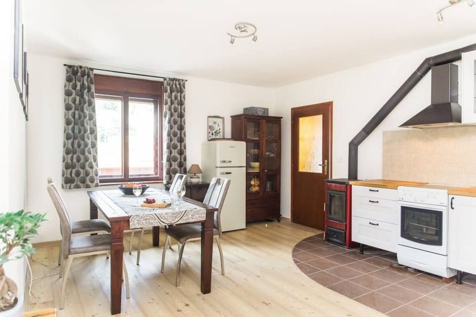 living room and kitchen
