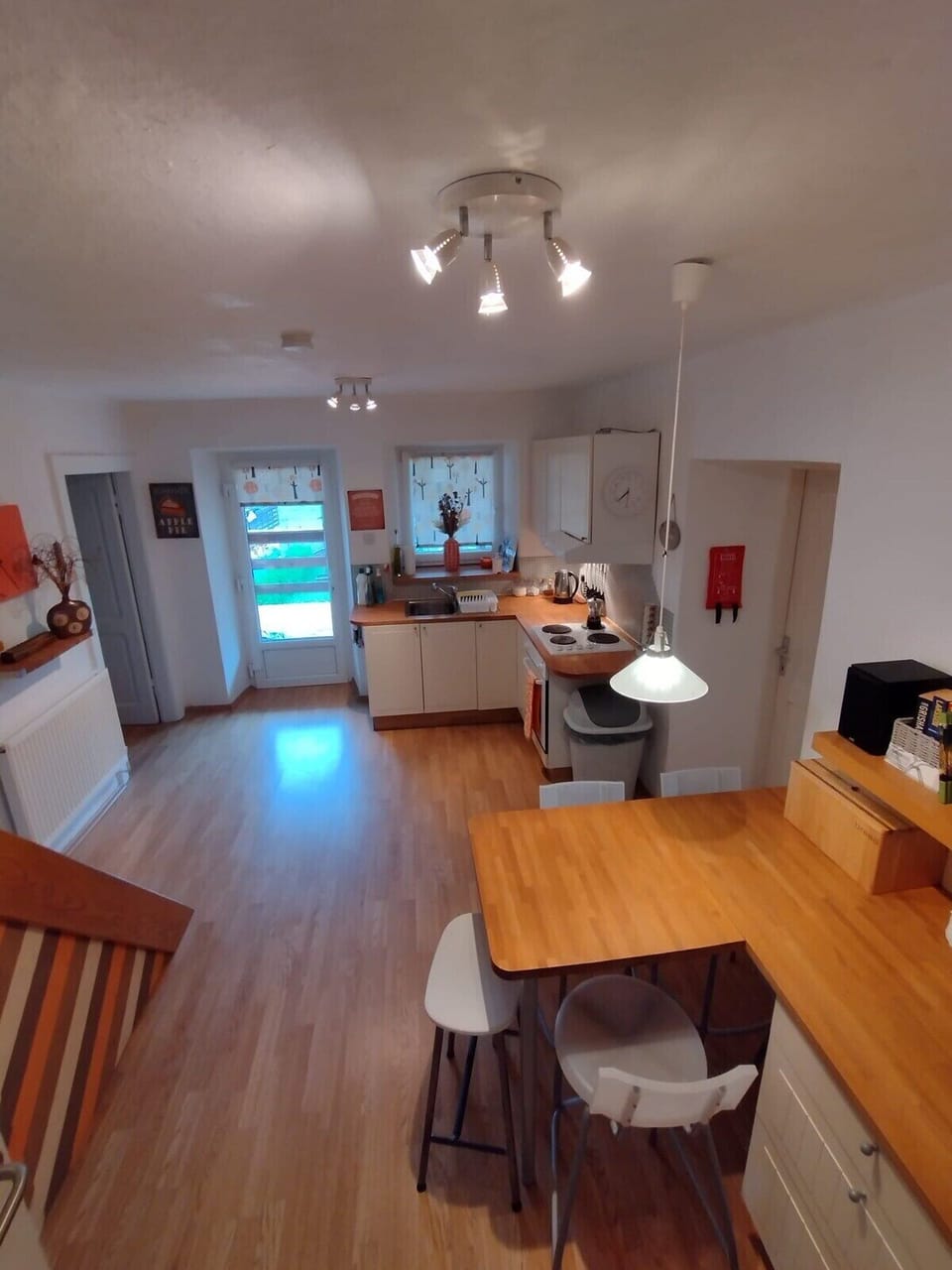 Kitchen with sitting corner