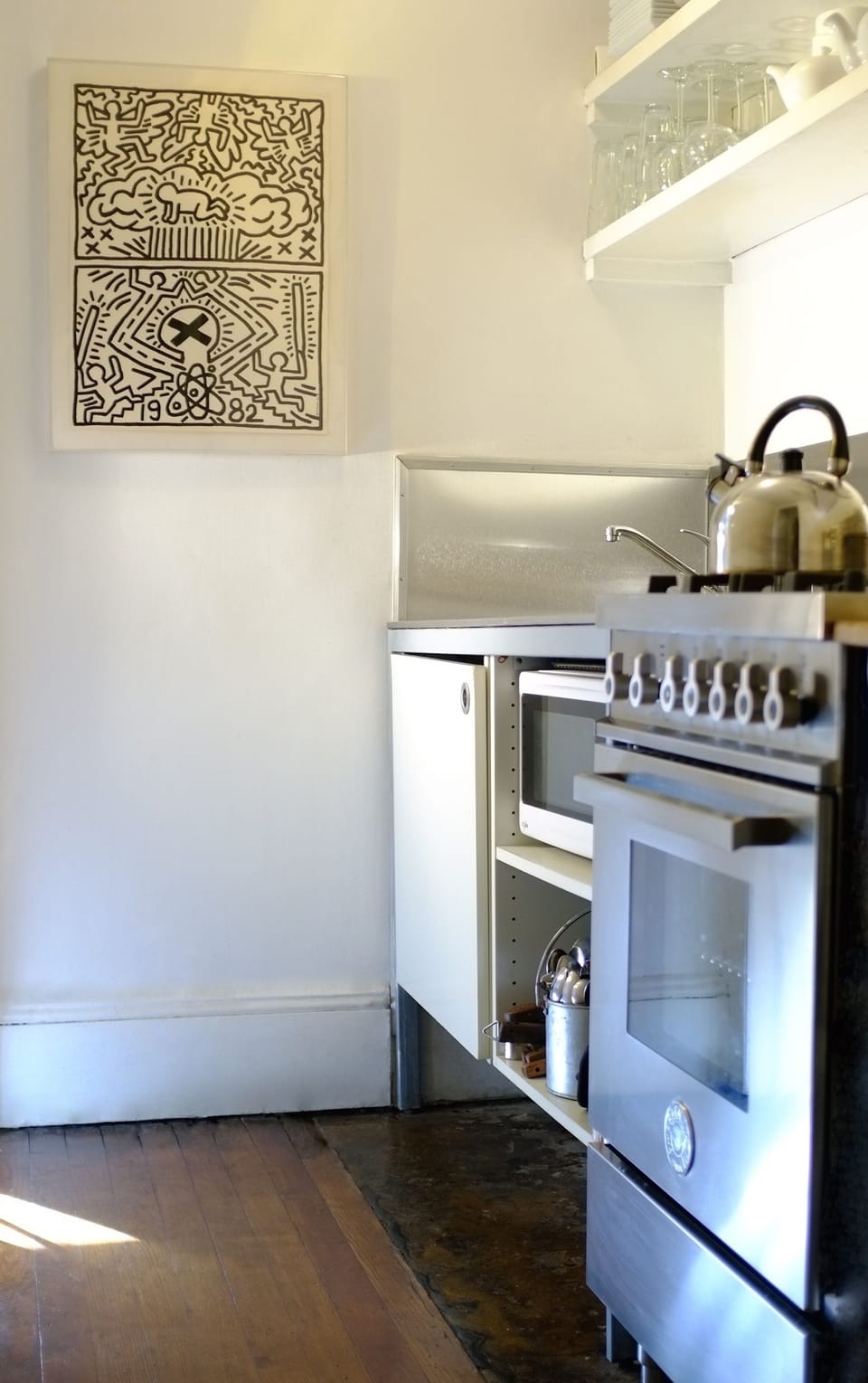The kitchen and an old friend.