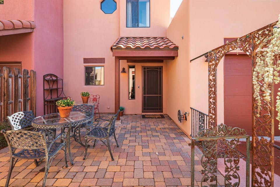 Enjoy the quiet courtyard for morning conversations over coffee :)