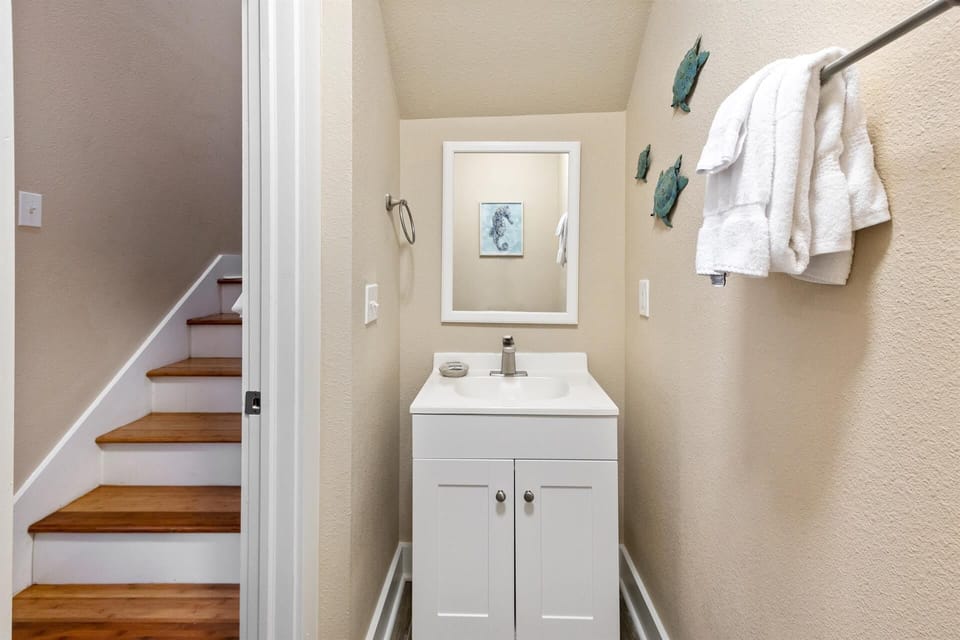 Half bath downstairs in living area