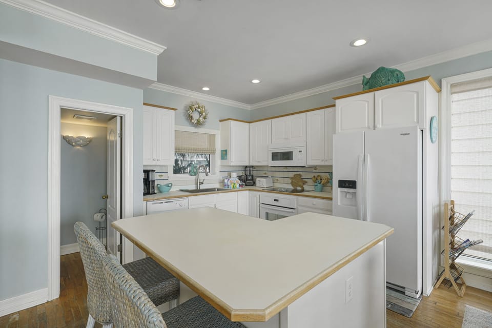 Kitchen with island seating