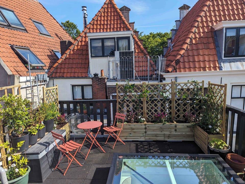 A private terrace for you to use in the quiet residential neighbourhood.