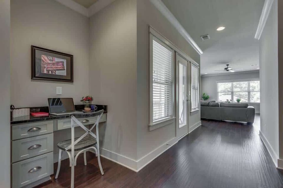 We have three dedicated work spaces for those work from home guests!