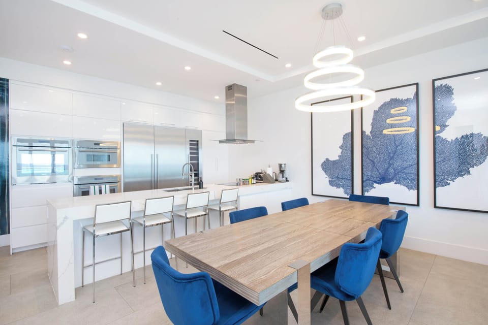 Dining table.
