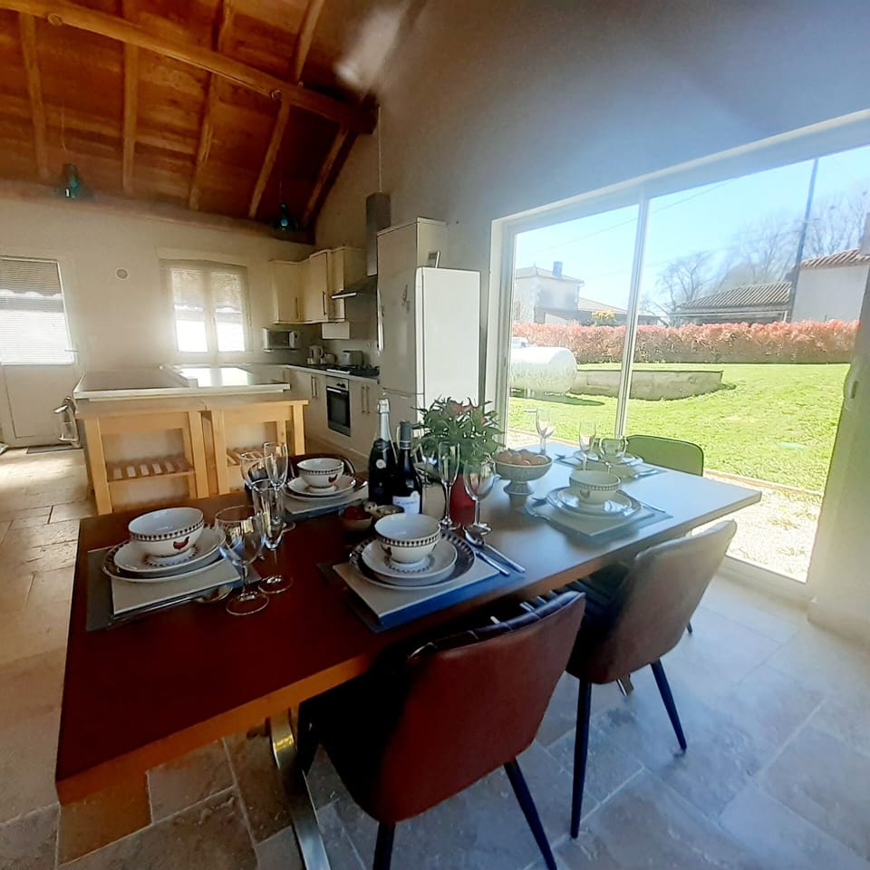 A light and airy dining area