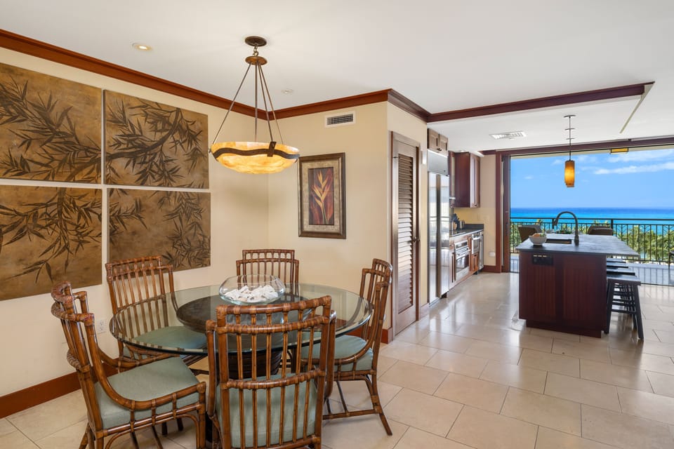 The view from the dining area.