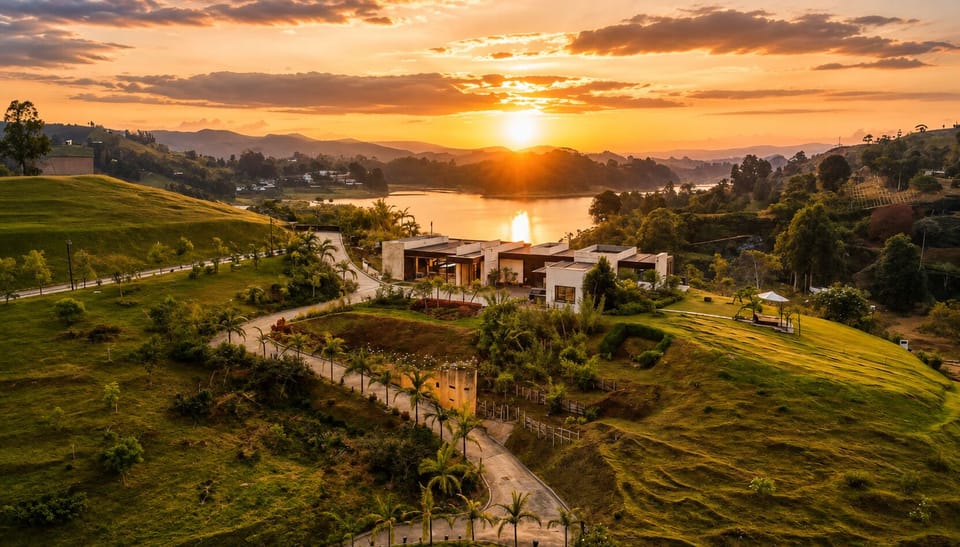 Aerial View of Legacy Colombia Estate