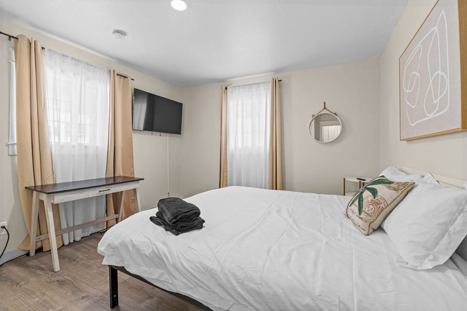 KING bed in master. TV with wifi to use with your streaming services.