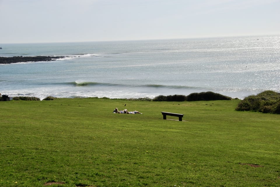 Glorious view from the green. Great place to have a picnic.