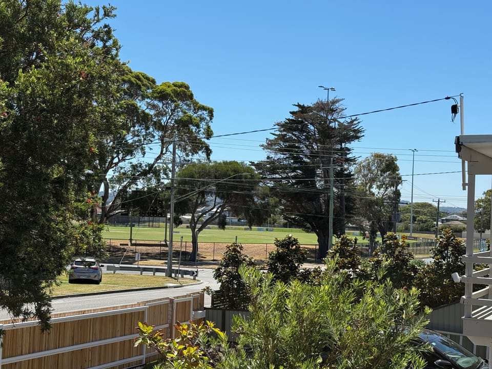 View from front balcony/decking