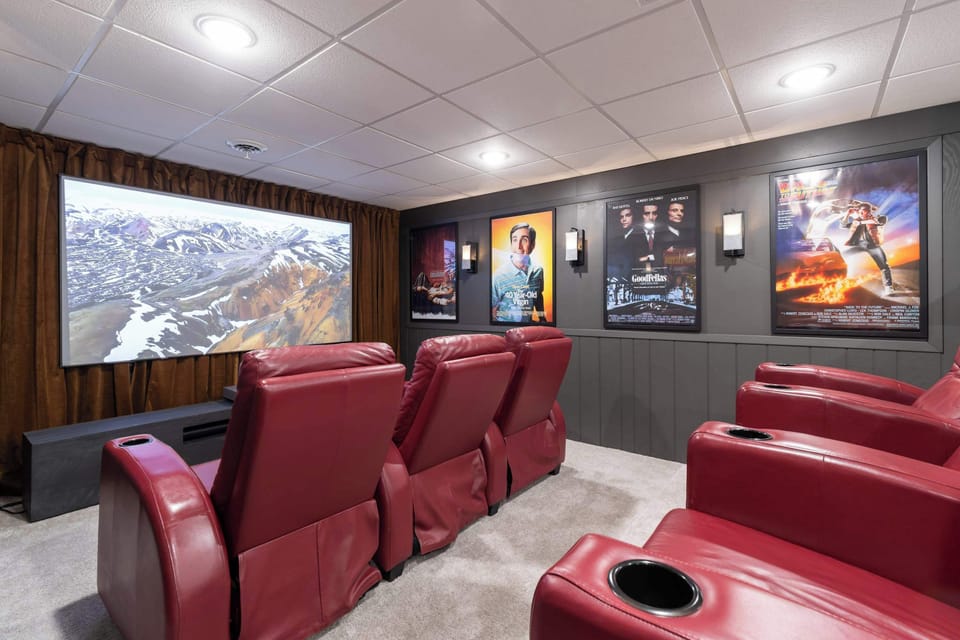 Theater room.