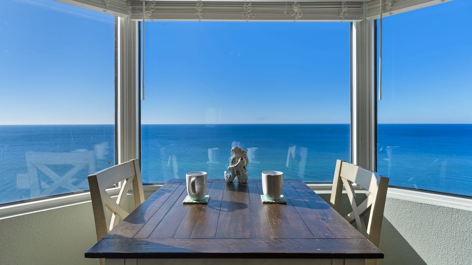Tidewater 1301 Master Bedroom's Table & chairs with gulf views