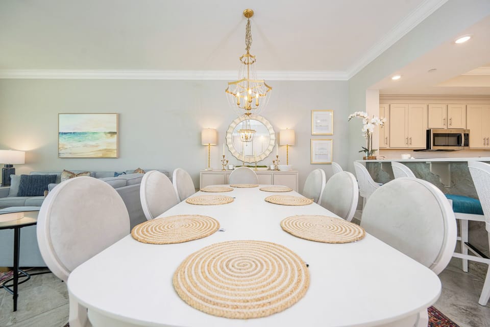 Gather in this elegant dining space and experience a vacation filled with memorable moments