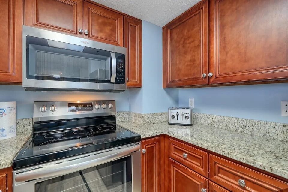 Plenty of cabinet space and all your essentials