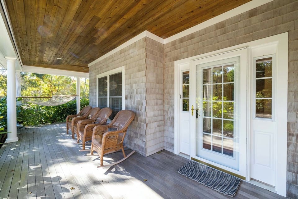 Front porch and hammock 