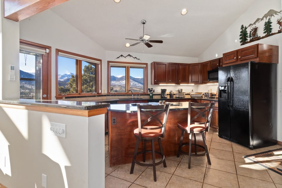 Indoors, Floor, Flooring, Kitchen, Microwave
