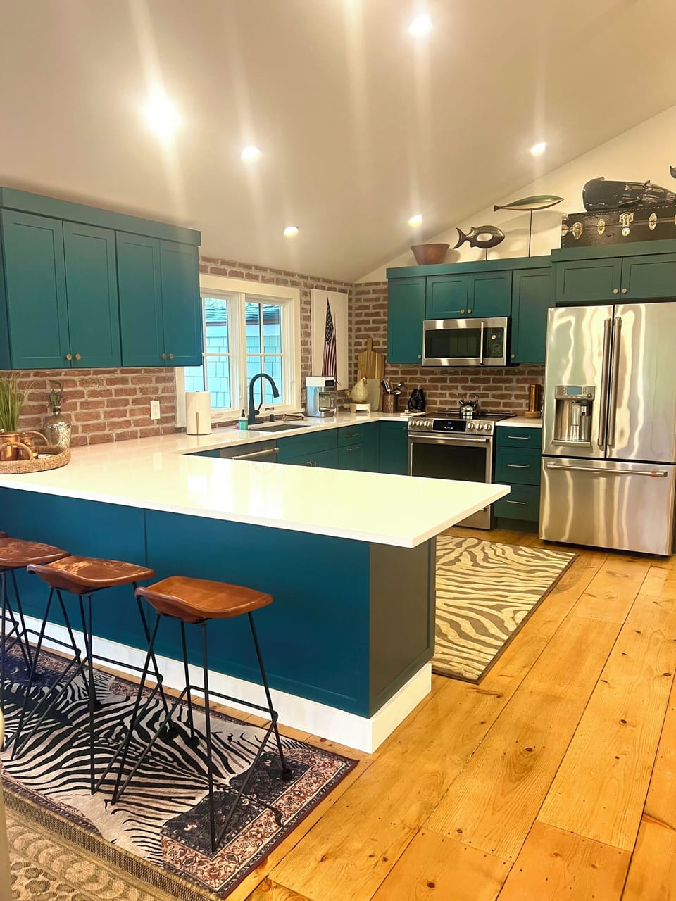 All new kitchen. Premium appliances. Breakfast bar with stools. Quartz counters