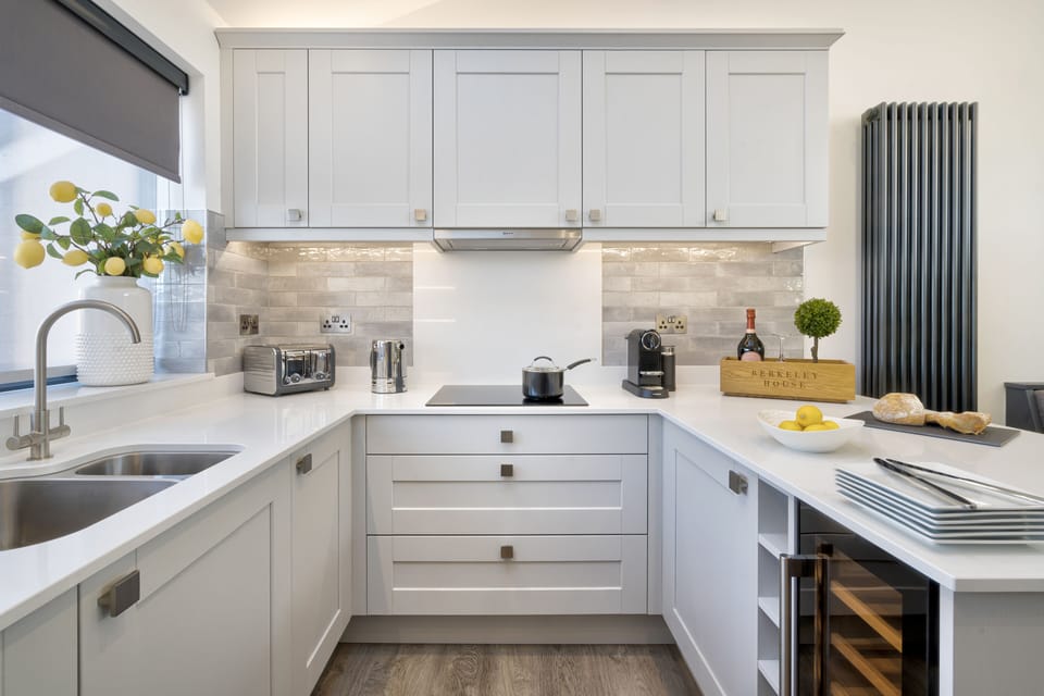 Stylish Kitchen & Breakfast bar complete with Wine Cooler