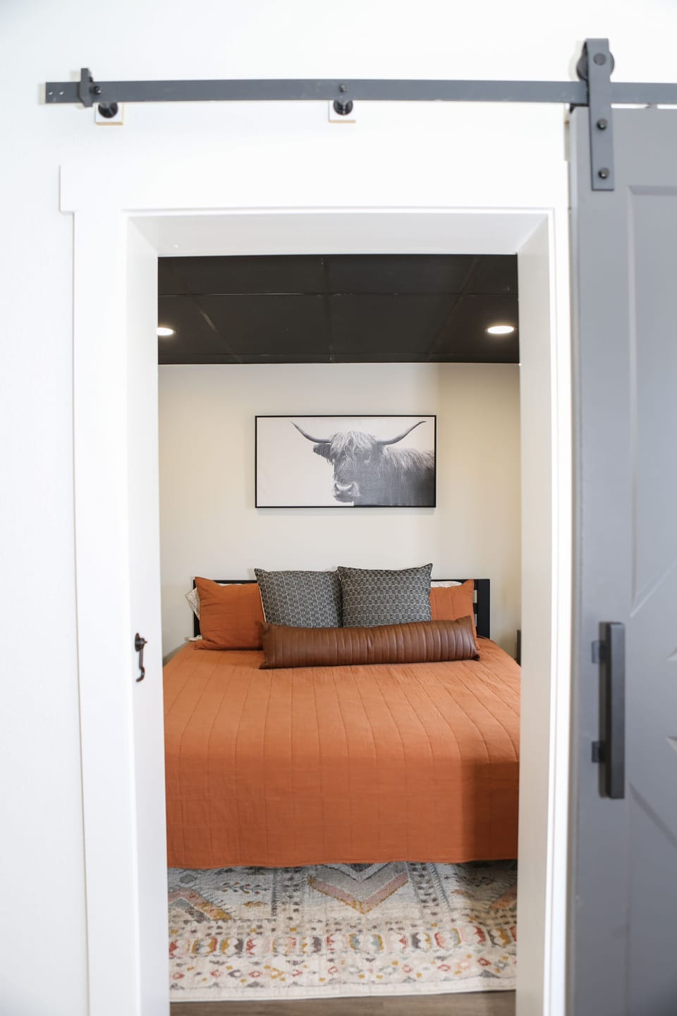 Room one, comfy king bed