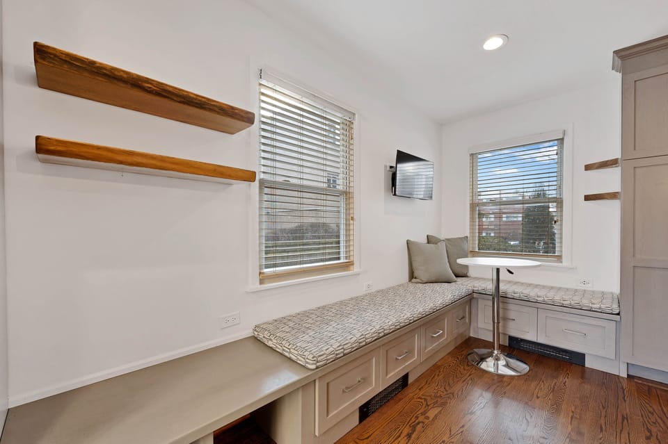 Indoors, Home Decor, Hardwood, Window, Stained Wood