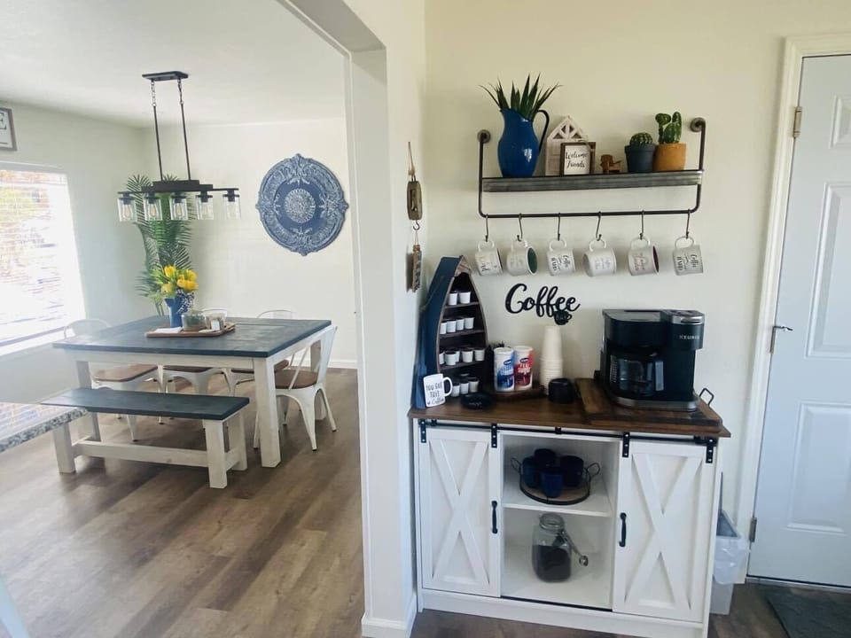 Coffee Bar & Kitchen Table