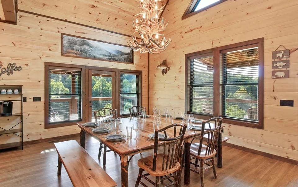 Misty Shadows' inviting dining area